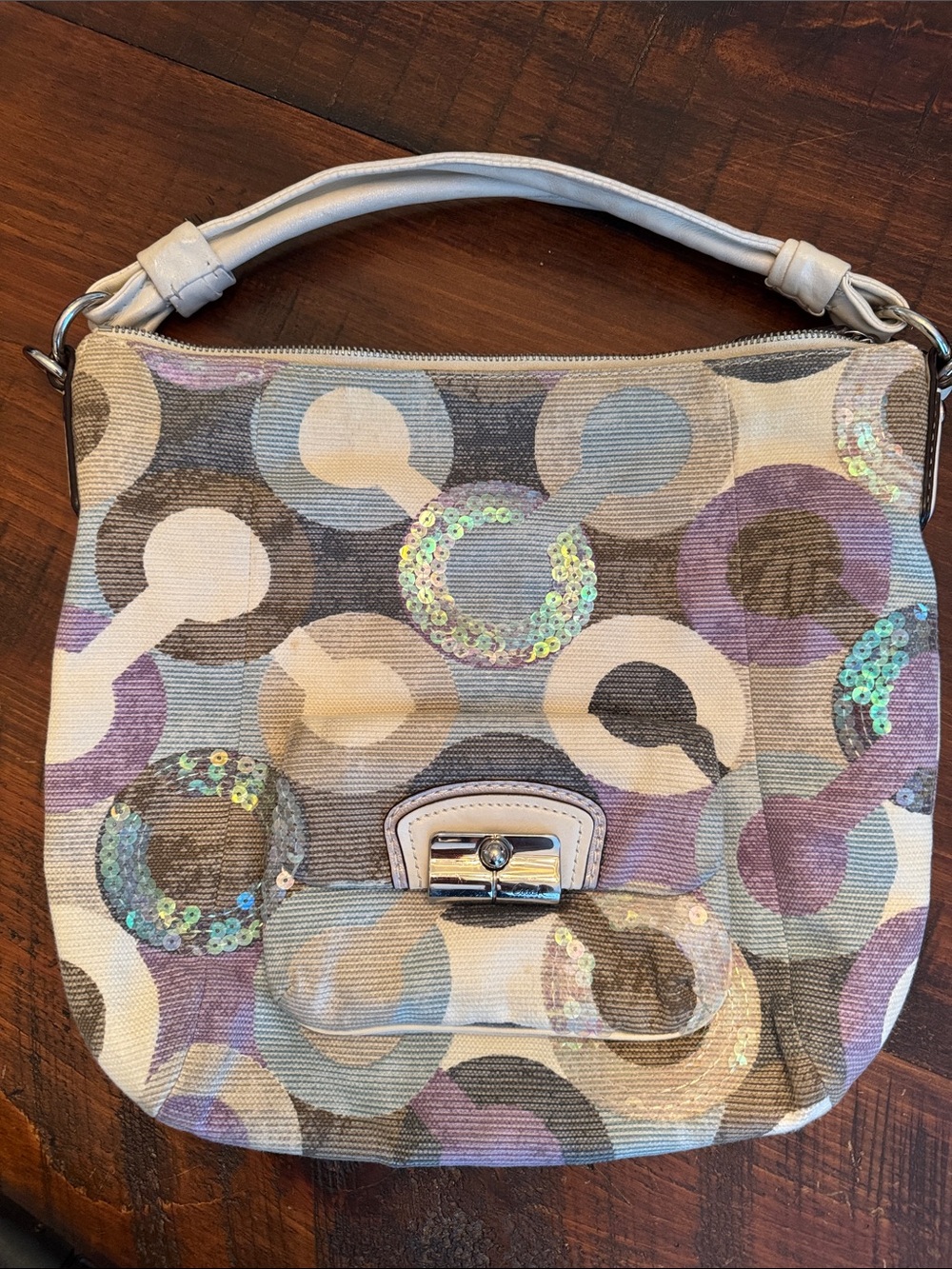 GORGEOUS Sequin Coach Sequin purse shoulder bag Y2K